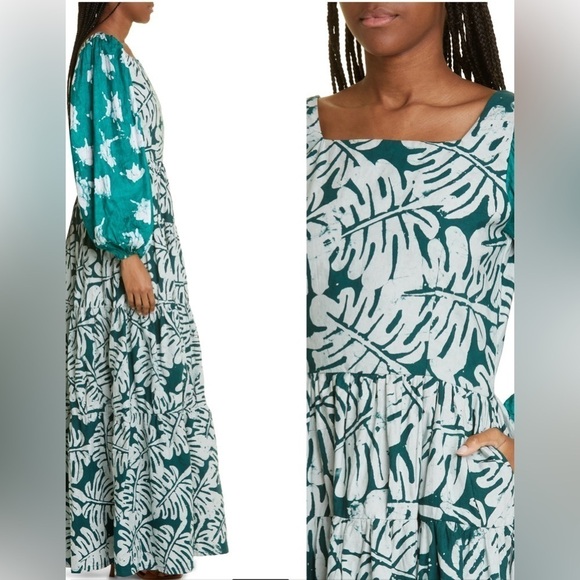 Busayo Women's Exclusive Ewa Printed Cotton Maxi Dress size medium sold out - Picture 1 of 17